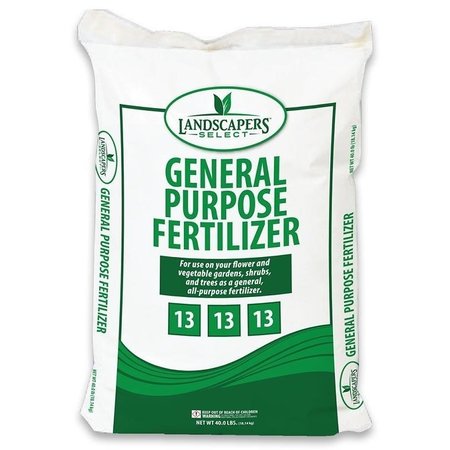 LANDSCAPERS SELECT Lawn and Garden Fertilizer, Granular, Characteristic Pesticide, 40 lb Bag 902744